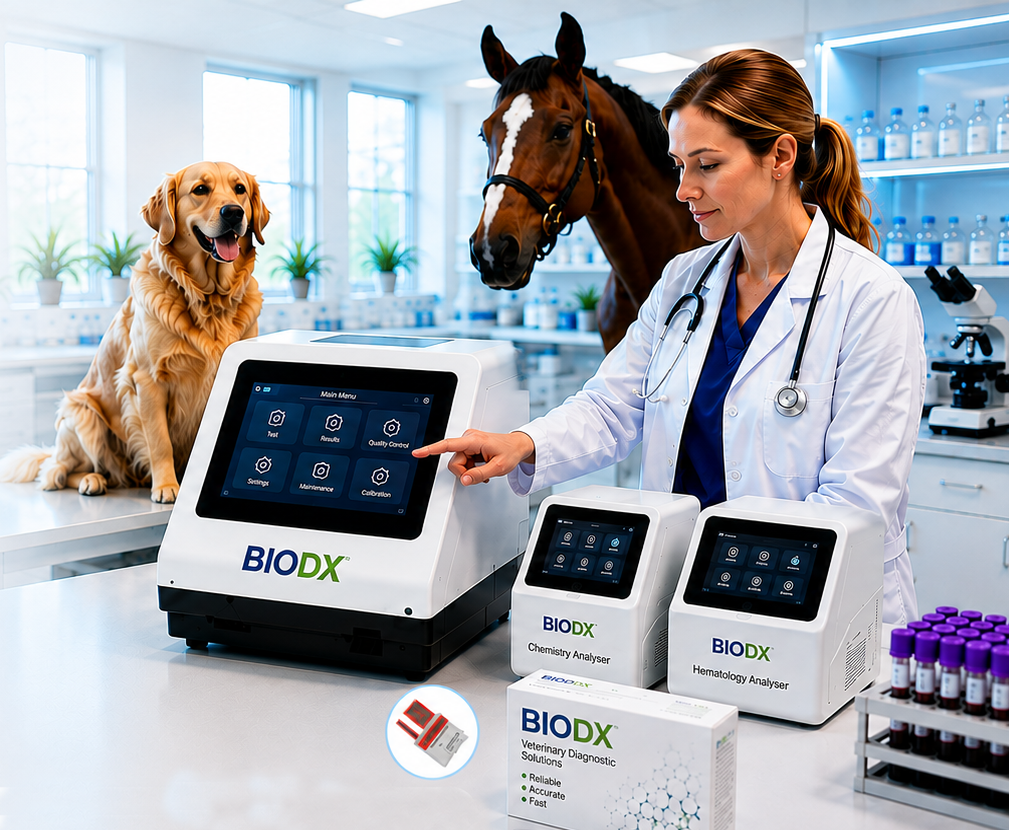 Veterinary diagnostics in use at an Australian clinic